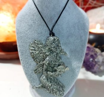 Pendente in orgonite 20 cm. Fatina 1 ala - 29 gr.