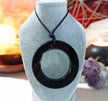 MAGNETITE Ciondolo Orgonite Cerchio 18 gr. peso