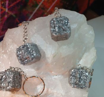 Portachiavi in Orgonite con Iniziale 8 gr.