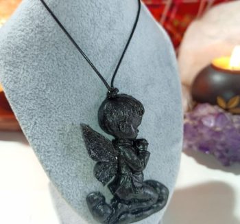 Pendente Angelo Orgonite Magnetite 15 gr.