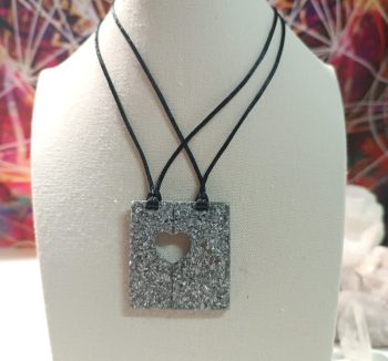 Esclusivo ciondolo cuore divisibile in Orgonite 12 gr.