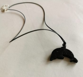 Ciondolo Orgonite Delfino Magnetite 4 gr.