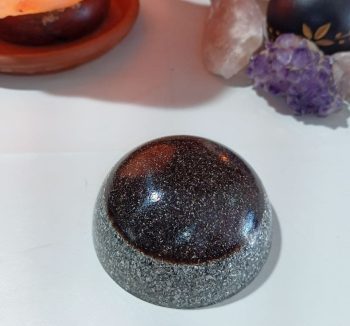 Orgonite Semisfera composta da ferro e alluminio 290 gr.